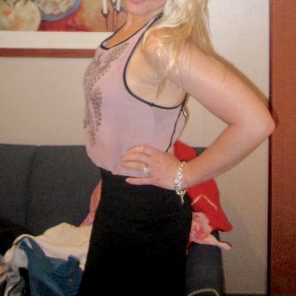 TopShop Bandage Dress w/ Sequinned Blush Blouse - Picture 3 of 16